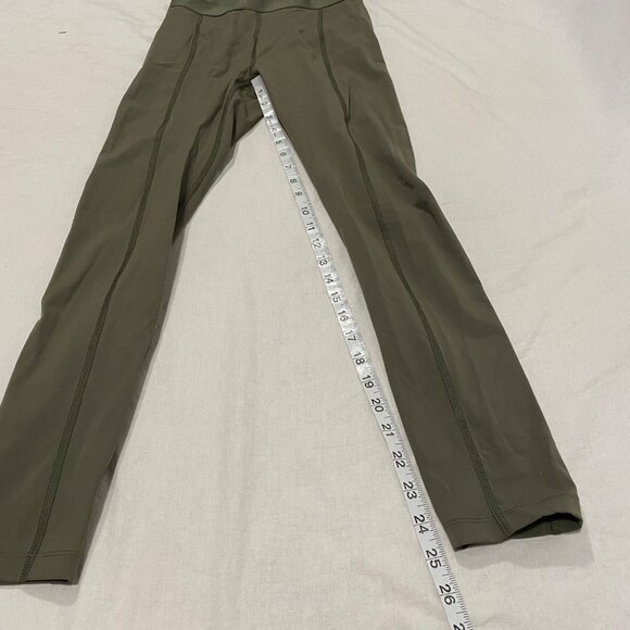 Outdoor Voices SuperForm Bloom 7/8 Leggings Olive Green Size S - Picture 6 of 8